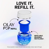 Olay Hyaluronic Acid Face Moisturiser Day Gel Cream, Skincare with Niacinamide 99% Purity and Vitamin B5 (Panthenol) Hydrating Skin Care: Plumps, Smooths, Hydrates Non Greasy, Non Sticky, 50ml