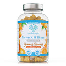 swiss bioenergetics Turmeric Curcumin Gummies with Ginger - 60 Natural Orange Flavour Juicy Yummy Gummies – with a Huge 95% curcuminoids, Vegan & Gelatin Free – 30 Day Supply for Men, Women & Children – Made in the UK