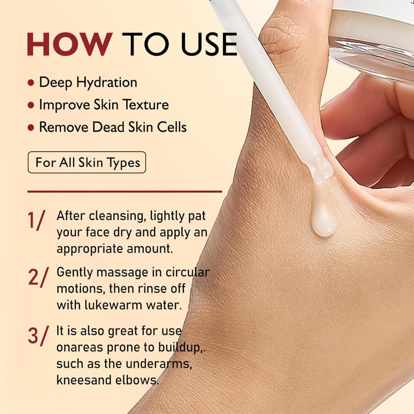 INSKIN Peel Shot Glow Rice Ampoule Duo, White and Black Rice Face Exfoliator, Facial Scrub Exfoliator, Gentle Dead Skin Remover for Face & Body,Moisturizing, Suitable for All Skin