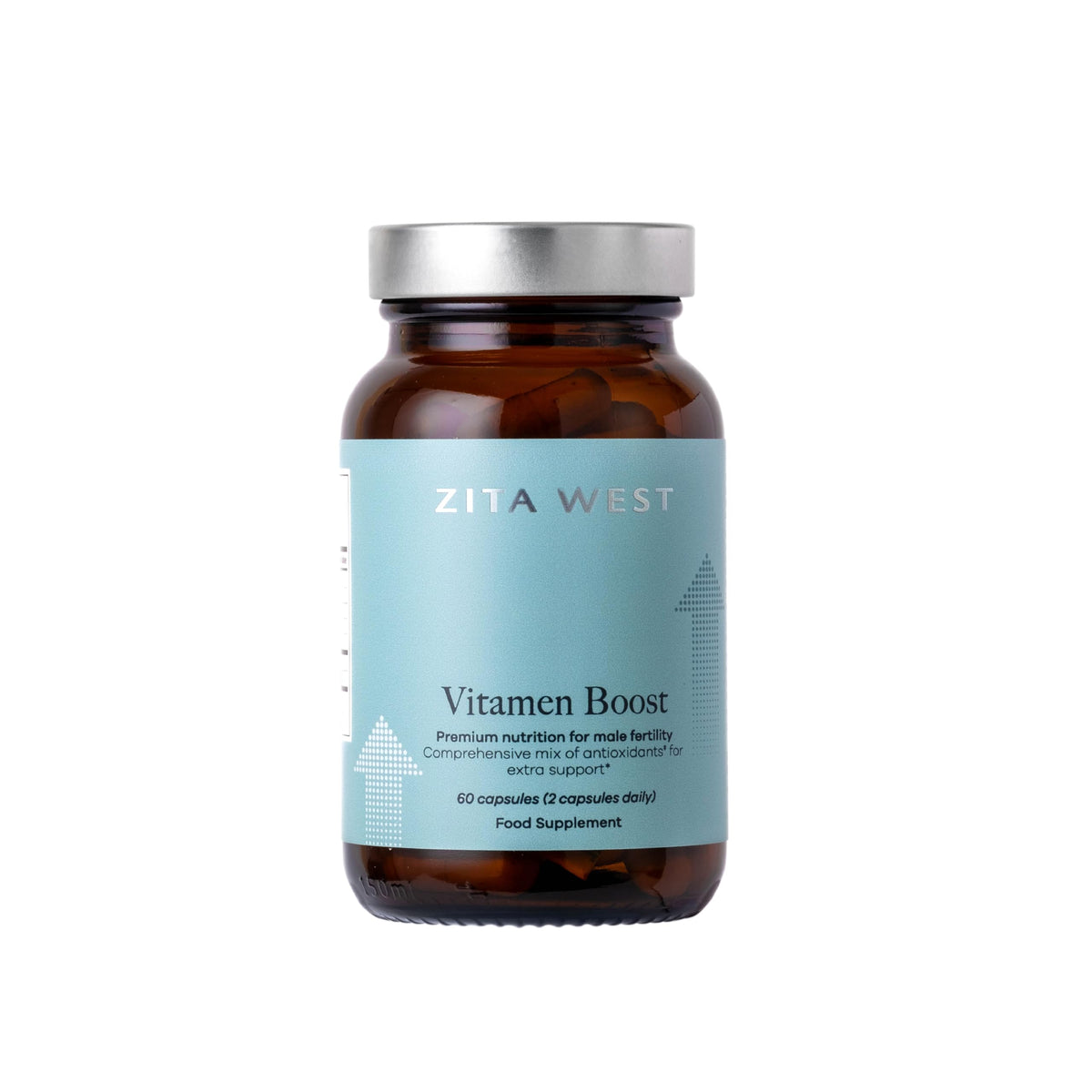 Zita West Vitamen Boost - Antioxidant Fertility Supplements for Men - Supports Male Reproductive Health & Vitality - 60 Capsules (1 Month Supply)