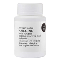 Nails Inc Nails.INC Rapid Nail Polish Remover Pot, Formulated with Collagen to Promote Nail Strength and Growth, Coconut Scented, Acetone Free, Cruelty Free, Vegan, 50ml