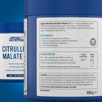 Applied Nutrition Citrulline Malate 2:1 | 3000mg per Serving Nitric Oxide Booster Amino Acid Powder Supports Muscle Recovery Improves Performance Vegan Gluten Free (300g - 100 Servings) (Unflavoured)