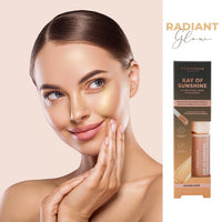 Profusion Cosmetics Ray of Sunshine Liquid Highlighter - Infused with Vitamin A & E for Subtle Luminosity, Long-Lasting Makeup Essentials for Effortless Beauty - Golden Hour