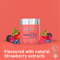 Nutriburst TotalCarePlus Multipack - Multivitamin with Vitamin C, D, B12 + Zinc - Immune System Support - Berry Flavour - 3 x 60 Gummies / 3 Month Supply - Suitable for Vegans