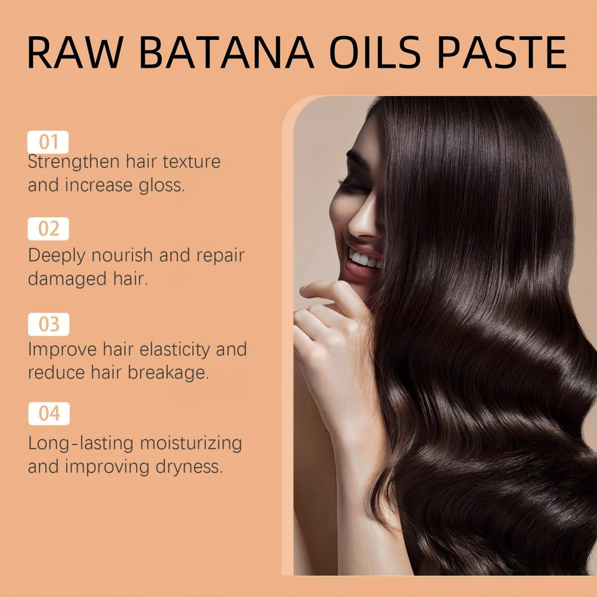 Luyrlix 100g Raw Batana Oils Paste for Hair Growth,Nourishing Hair Strengthener Oil,Raw Batana Oil Hair Mask,Moisturizes,Smooths and Shines,Improves Dryness and Frizziness,Treats Hair Men and Women,Gentle