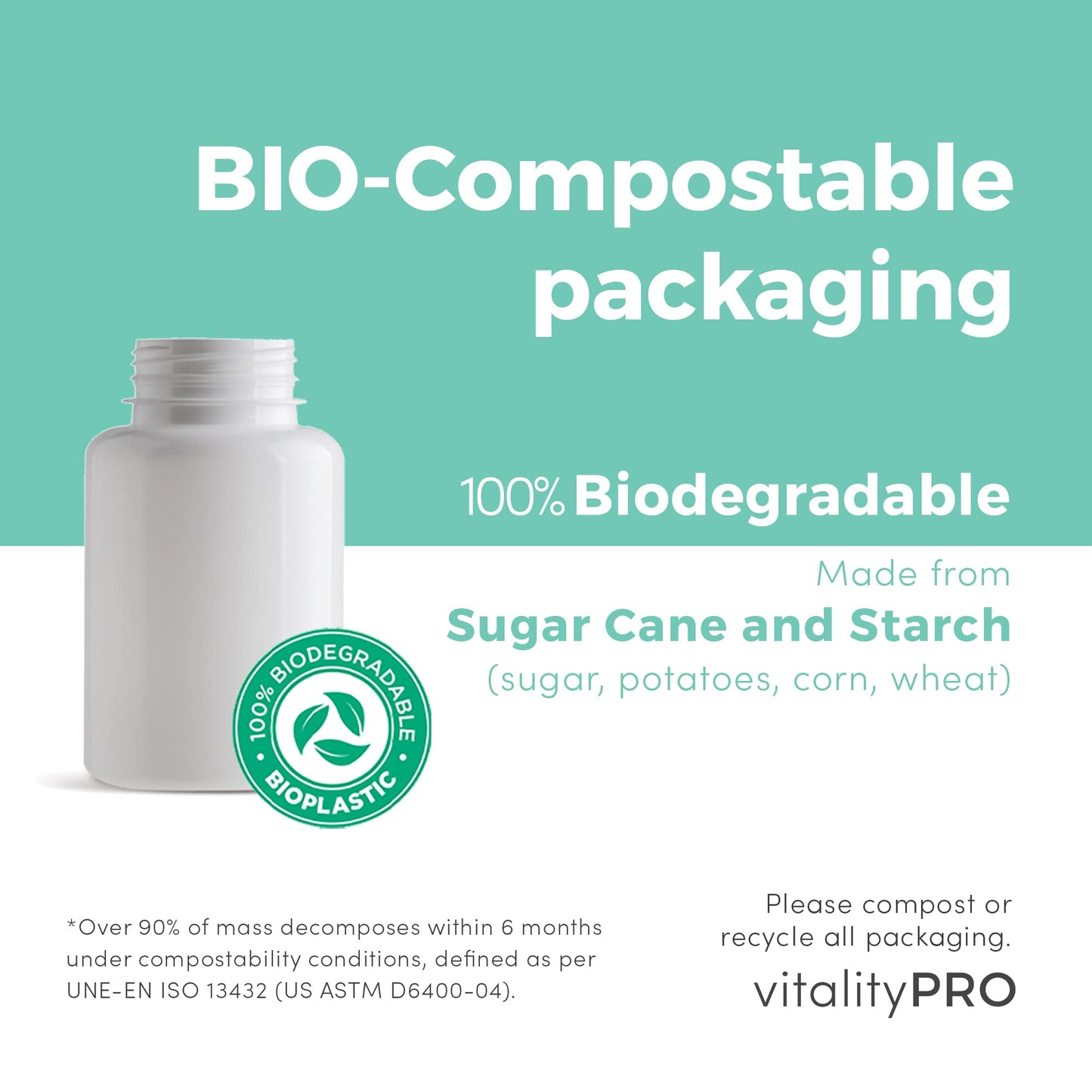 vP Vitality Pro Alpha GPC 300mg x 90 Capsules - Over 99% Purity and 40% Choline Third Party Tested - L-Alpha-Glycerylphosphorylcholine Supplement - Vitality Pro