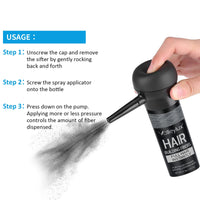 Hair Building Fibres (Medium Brown), Hair Fibres Powder for Thinning Hair, Instantly Fill in 15 Sec |Women & Men | 4 Shades- Hair Thickener and Topper for Fine Hair