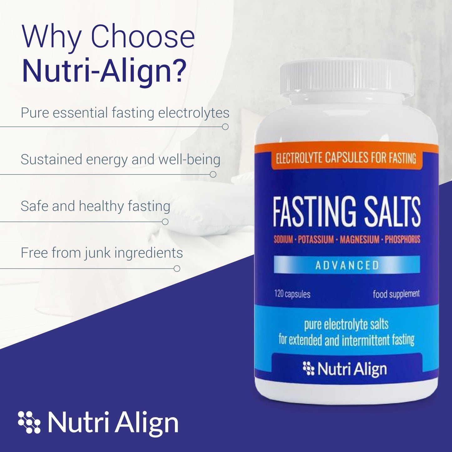 Nutri-Align Fasting Salts Capsules. 120 Capsules (Advanced)