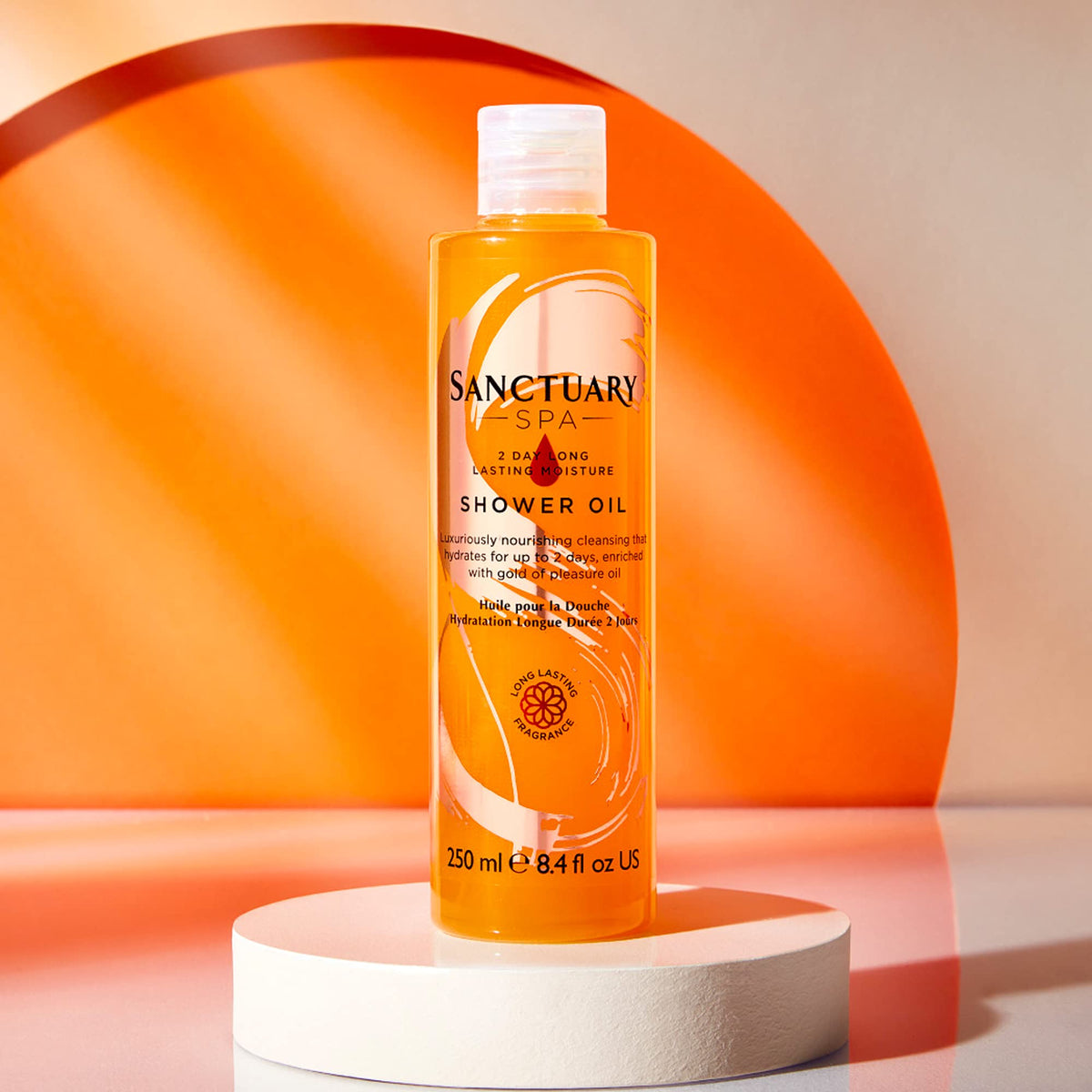 SANCTUARY Sanctuary Spa Shower Oil with Natural Oils, Vegan and Cruelty Free, 250 ml