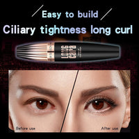 EHIOG 4D Lash Extension Mascara with Silk Fibers, Waterproof Black for Sensitive Eyes, Natural Curl & Volume, Smudge-Free, Long-Lasting Definition, Clump-Resistant Formula for Full Lashes