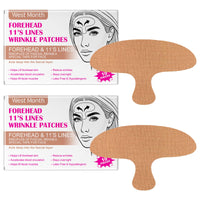 MADGININE 10 Pieces Forehead Wrinkle Patches,Wrinkle Patches High Elasticity Japanese Face Tape Moisturizing Face Tape Available for Both Men and Women Suitable for Forehead and Facial Wrinkles