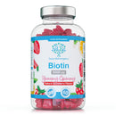 swiss bioenergetics Biotin Gummies 10,000mcg – 60 Vegan Vitamins - Natural Strawberry Flavoured Two Yummy Gummy Daily Dose - Supports Normal Skin & Hair Growth - Chewable - No Artificial Sweeteners – UK Made