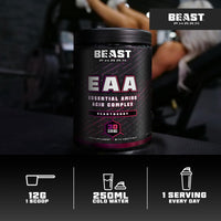 Beast Pharm EAA Amino Acids, 30 Servings Enhanced BCAA Powder | Sour Cherry