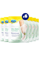 Dr. Scholl's Scholl Expertare Dry Skin Foot Mask - Nourishing Foot Mask with Coconut Oil, Urea, and Shea Butter - Up To 24-Hour Moisture for Dry Foot Skin - 6 Pairs of Foot Mask Socks