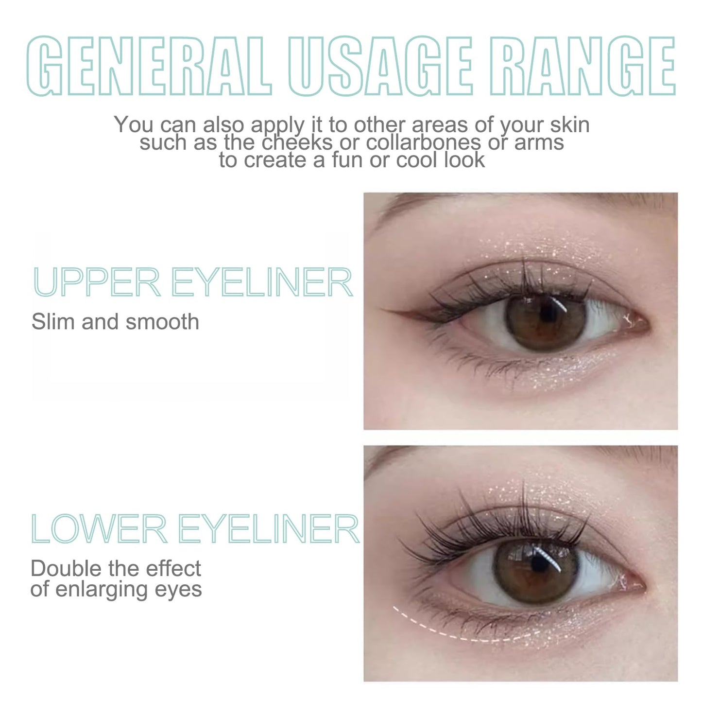 Maggikey Matte Gel Colored Eyeliner, Provides Long - Term Wear, Water - Resistant, Sweat - Resistant Pencil In Cyan - A Great Makeup Tool