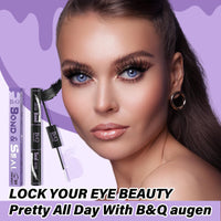 B&Qaugen Lash Bond and Seal Waterproof 10ML Eyelash Bond and Seal Lash Glue for Lash Clusters Black Lash Glue and Bond Super Strong Lash Extension Bond and Seal Long Lasting Bond and Lock 72 Hours(NewST-HEI)
