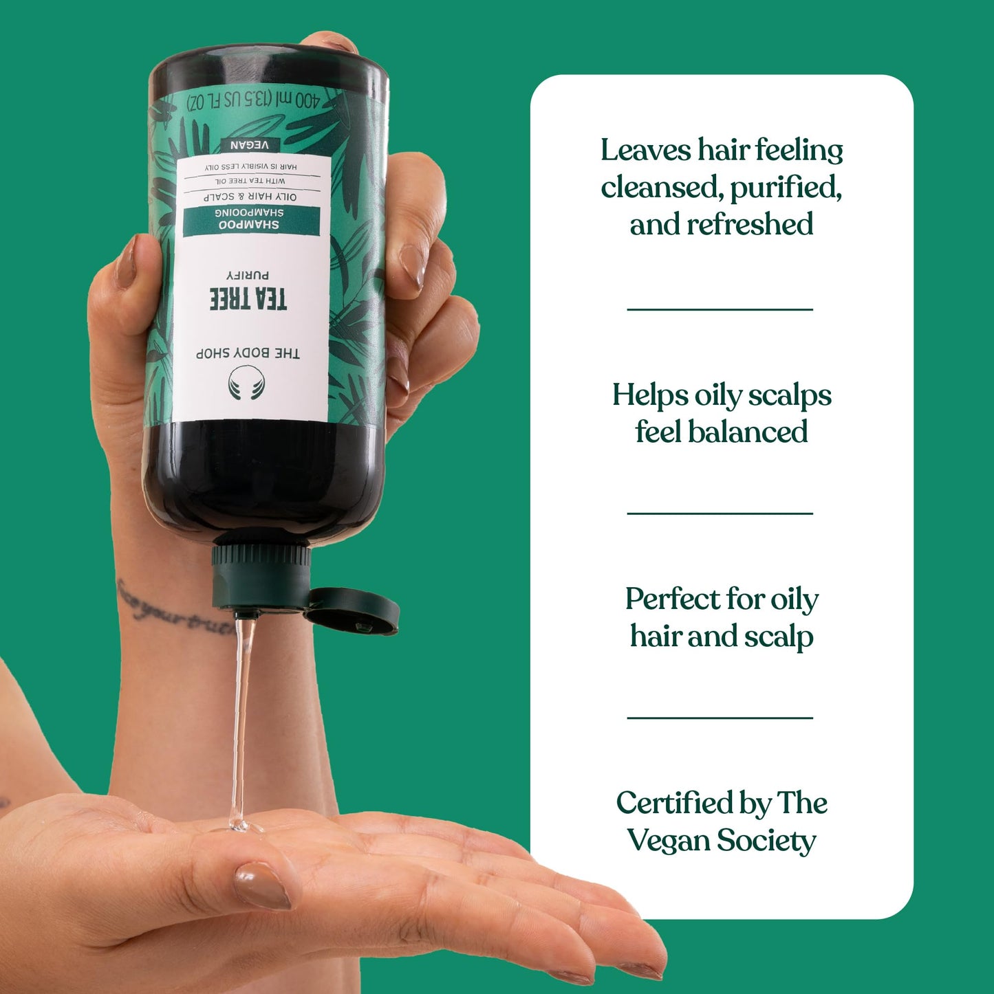 The Body Shop Tea Tree Shampoo, Purifying and Balancing 400ml