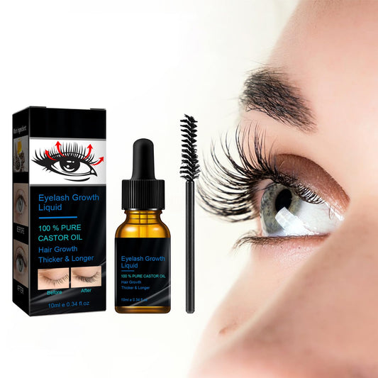 Bploar Castor Oil Eyelash Serum Eyelash Growth Essence, Eyelash Treatment Serum, Natural Thickness, Lengthening, Curling and Moisturising