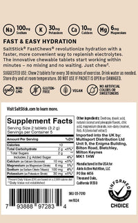 SaltStick Electrolyte FastChews Chewable Tablets | 1 Pack of 10 Tablets - Coconut Pineapple