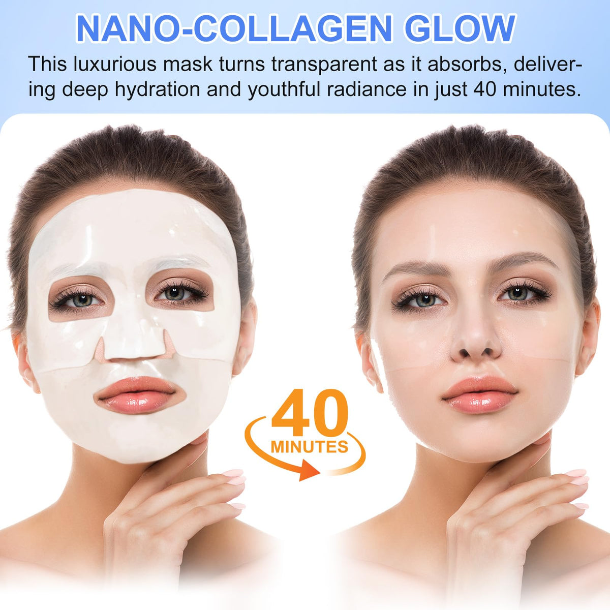 Generic Deep Collagen Face Mask, Hydrating Overnight Hydrogel Mask, Hydrate, Pore Minimizing, Elasticity Improvement
