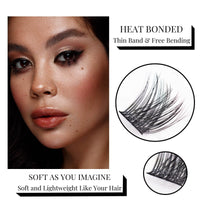 Magnetic SL Individual Lashes 45 Cluster Lashes DIY False Eyelashes Natural Look C Curl Individual Cluster Lashes Soft Eyelashes False Eyelashes With Clear Glue Strong Hold 10-16MM