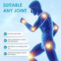 OXGPAL Joint Care Gel for Joint Activities,Soothing Pain Relief Massage Gel,Muscle Recovery Cream,with Deep Penetrating Formula,Long-Lasting Soothing Effect, for Joint Pain Throughout The Body(2PCS/HOT+Cold)