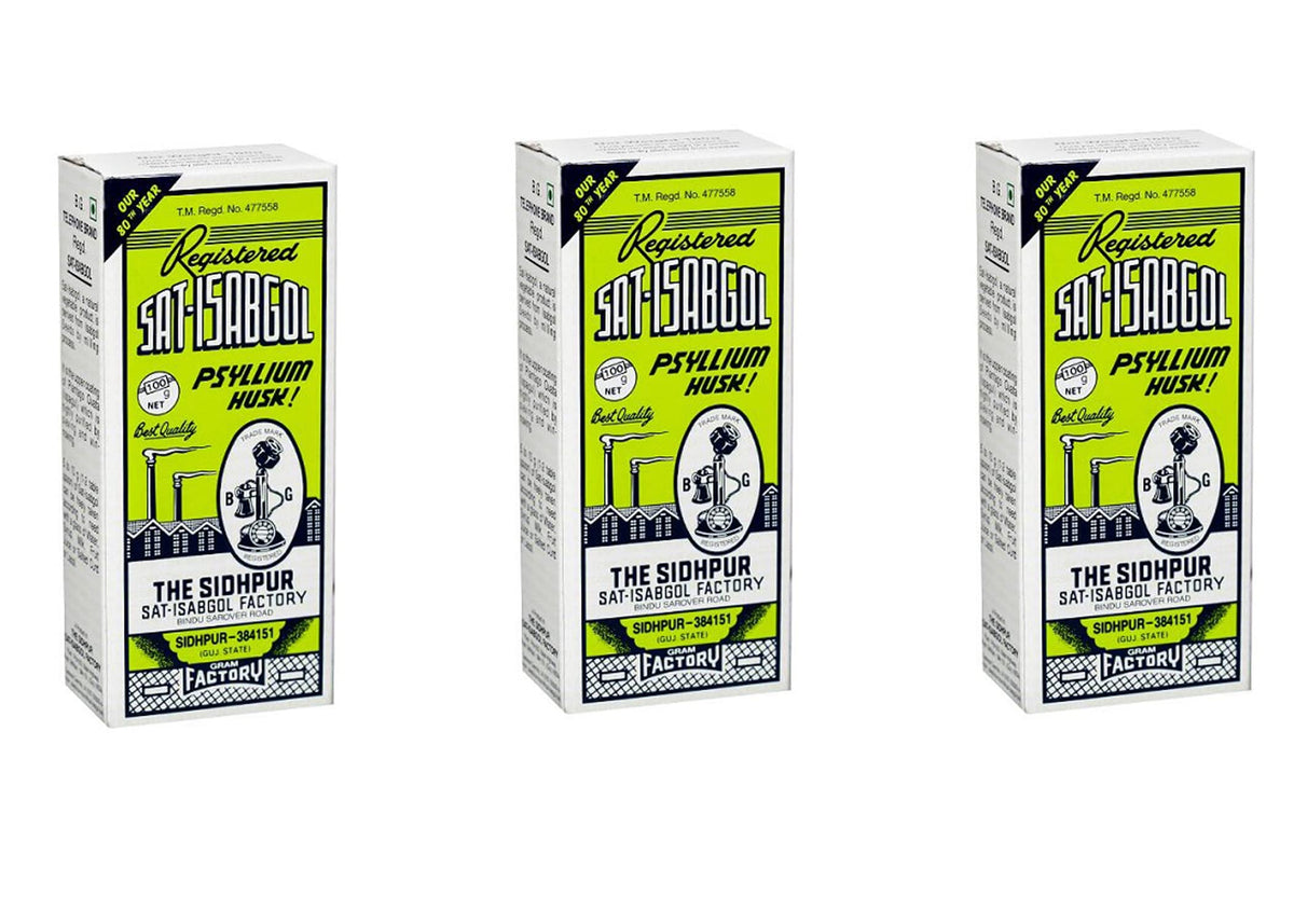 GEMERIC Sat-Isabgol (Psyllium Husk) 100g (Pack of 3)