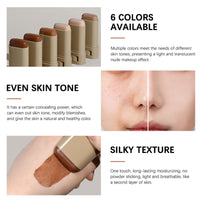 Tinted Moisturizer Stick - Beauty Balm Serum Boosted Skin Tint Concealer - Solid Serum for Boost Skin Tint - Hydrating Full Coverage Concealer - Multiuse Essence Stick