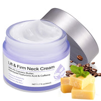 RoongDuuDll Neck Creams for Tightening and Firming, Neck Firming Cream, Tighten and Lift Neck Cream for Neck and Chest Firming, Smoothing Wrinkles & Fine Lines with Cupuacu Butter, Skin Tightening Cream for Body