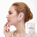 ZCaiJinBao 200-Piece Set of Disposable Waterproof Ear Covers - Clear Ear Protectors for Showers, Swimming, Hair Dye, Bathing & Spa Treatments - Ideal for Salons and Home Use
