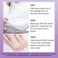 NatrLuxe 2 Pairs Foot Peel Masks, Foot Mask Callus Remover - Repair Heels, Removes Dry Dead Skin For Baby Soft Feet - Exfoliating Feet Peeling Mask For Hard Skin - Peeling, Lavender