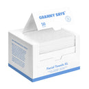 GRANNY SAYS Disposable Face Towels, 50 Count Soft Facial Wipes for Sensitive Skin, Disposable Face Cloths, Makeup Remover Dry Wipe, XL Facial Clean Towels for Makeup Removing, Cleansing Wipes