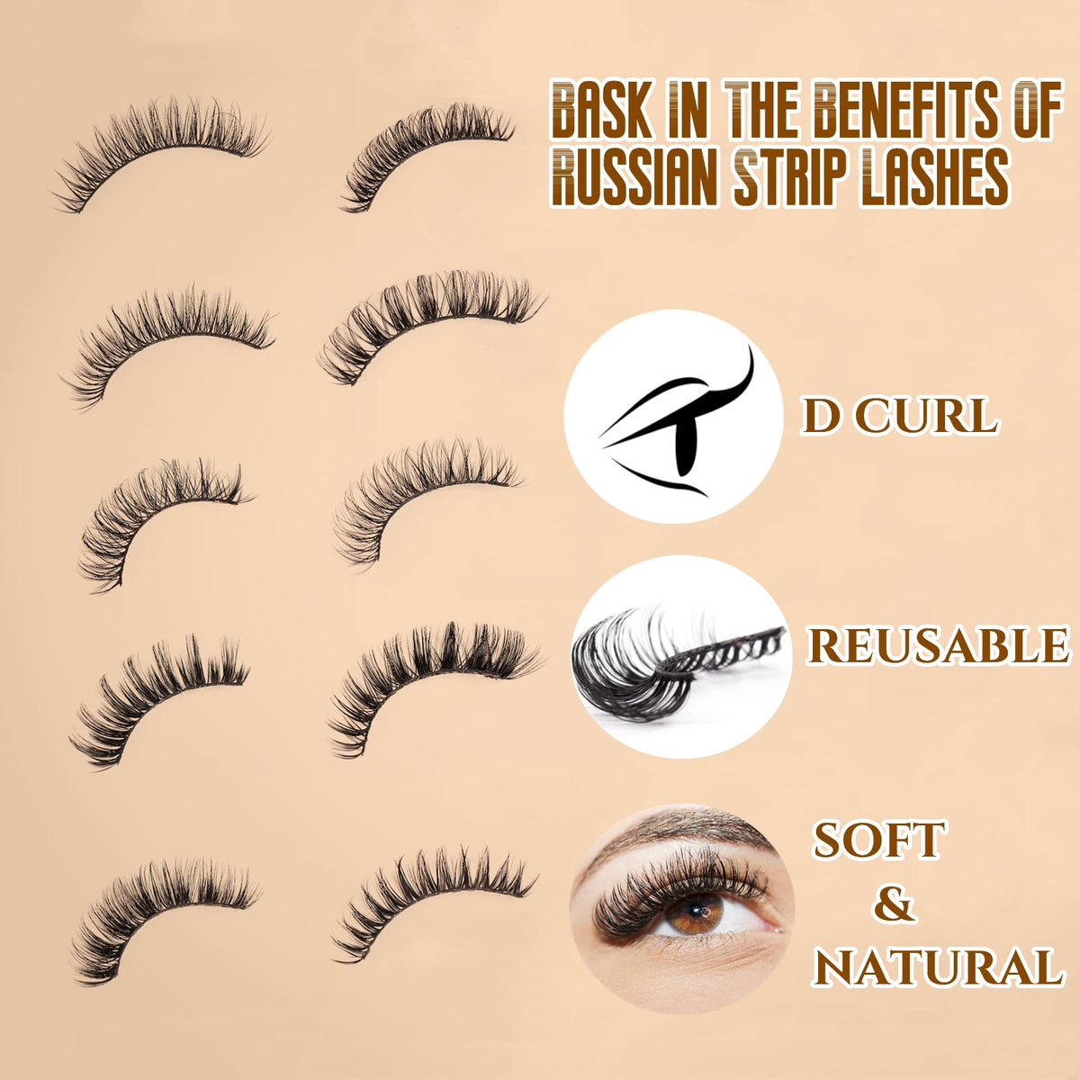 ocean pearl D Curl 45 Clusters DIY False Eyelashes Individual Reusable Soft Natural Easy Fan Russian Lashes Eyelash Extensions Clear Glue Individual Lashes 10-16mm