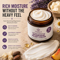 Benatural Essentials All Natural Magnesium Relief Cream 100g | Soothes Muscles & Improves Sleep | Made in the UK | pH Balanced