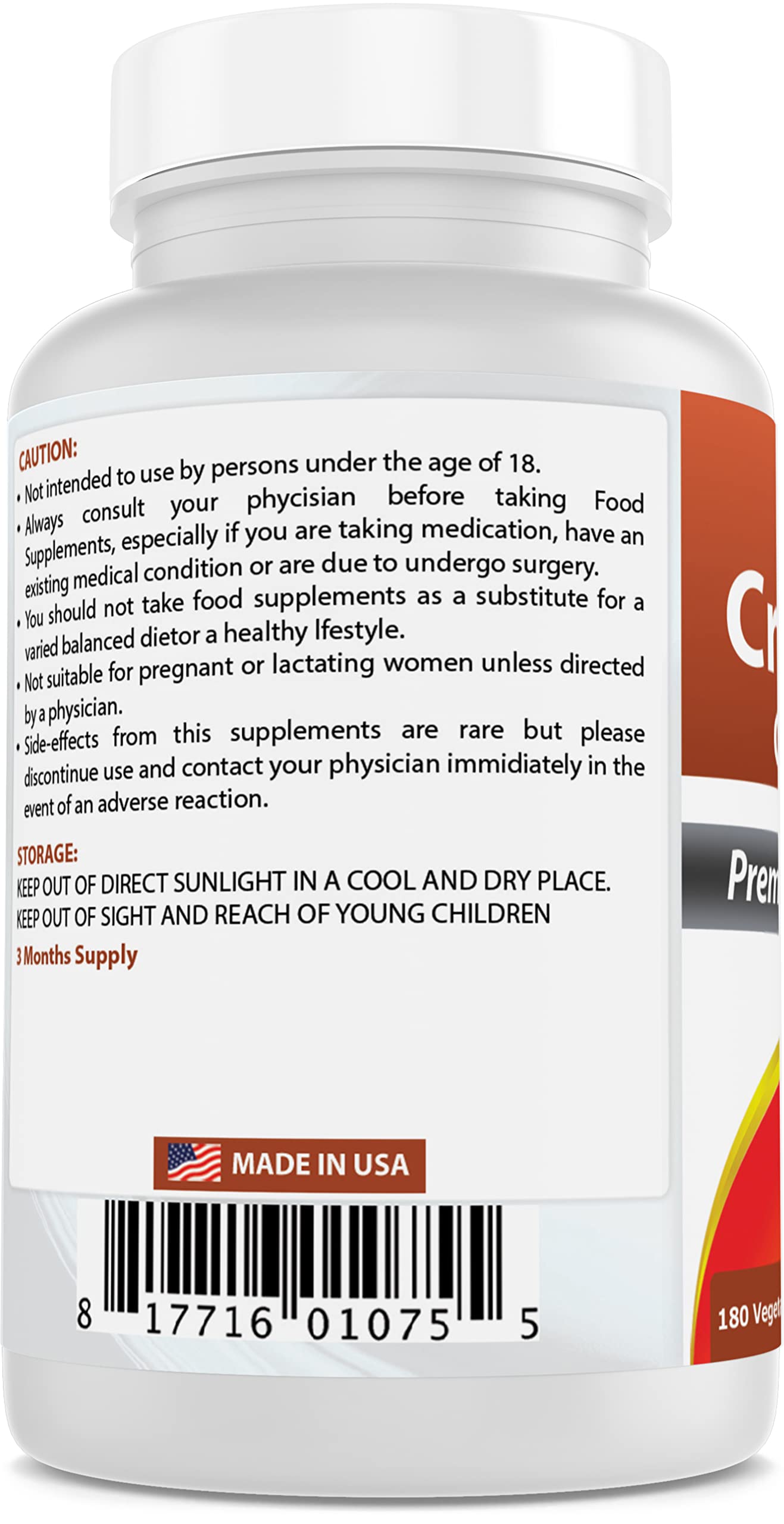 Best Naturals Cranberry 3X Strength, 12600 mg 180 Veggie Capsules (180 Count (Pack of 2))