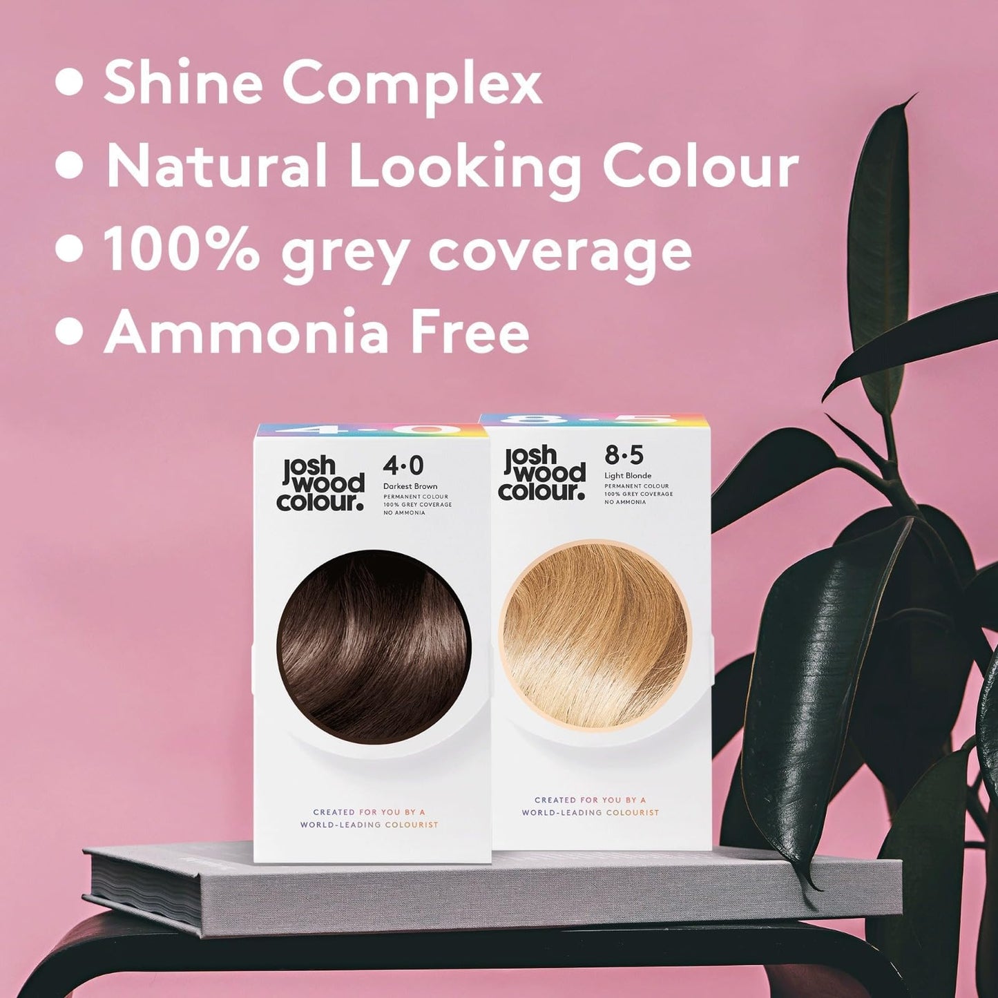Josh Wood Colour - Ammonia-Free Hair Dye - Permanent Hair Colour with 100% Grey Coverage - Vegan Friendly, Natural-Looking Results, Shiny & Hydrated Hair | 5.5 (Brown)