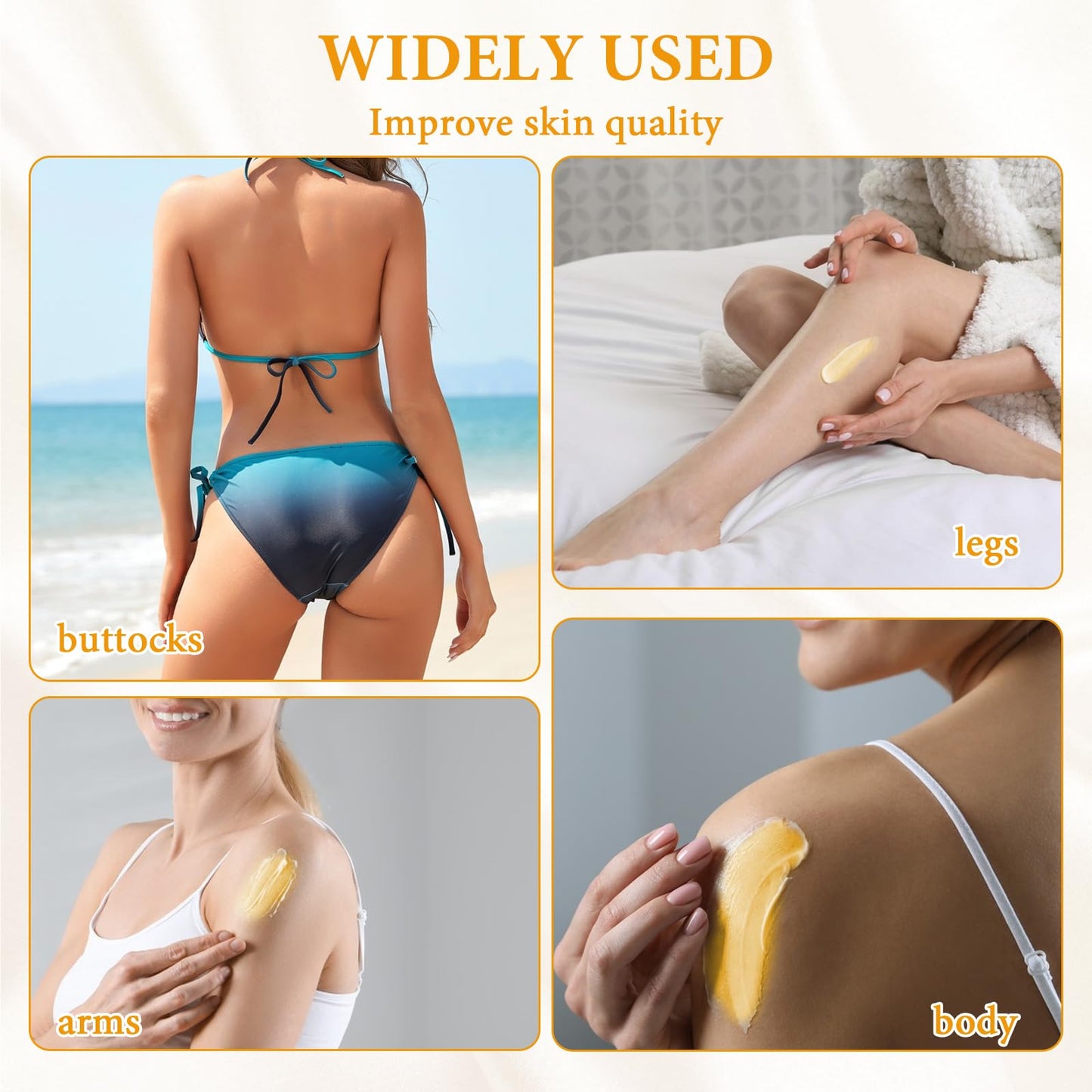 Hocklliy Bum bum Cream Brazilian Bumbum Cream Hip Lift up Cream Smoother Firmer Skin Hydrates and Nourishes Fast Absorbing for Body Butt Lifting Balance Skin Tone and Daily Use Non-greasy