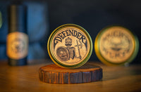 THE VINTAGE GROOMING CO. Defender Mustache Balm and Defender Mustache Guard Set | 2oz Mustache Balm & Mustache Drinking Protector