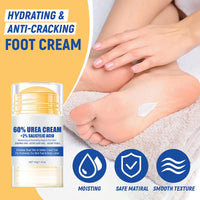 HERBINSOLS Urea Cream 60% for Feet - 2PCS Urea Foot Cream for Cracked Heels and Dry Skin - Cracked Heel Repair Cream with 2% Salicylic Acid - Foot Moisturiser & Hand Balm，Skin Care Hands & Feet