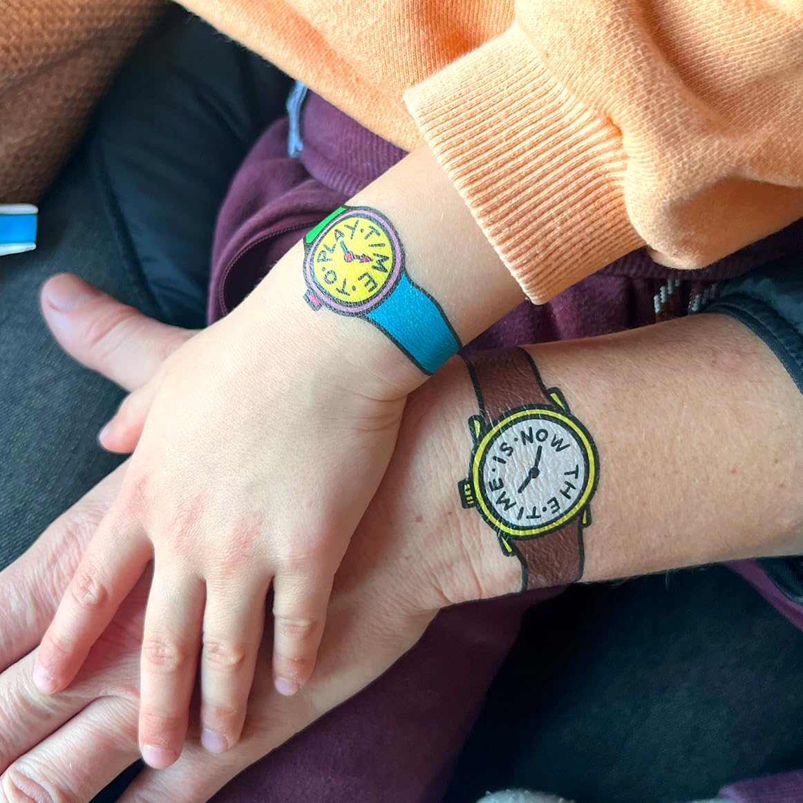 Ready to Daddy Papa & Kind Tattoos | 90 Cool Family Designs | Produced in Germany | DermaTest Verdict Very Good | Great Gift for Dads and Family