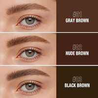 HOPHAT 3D Peel-Off Eyebrow Tint Gel – Long-Lasting Waterproof Brow Colour, Natural-Looking Tint Lasts Up to 3 Days, Easy to Apply & Remove (01#GRAY BROWN)