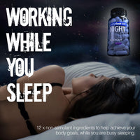 stripfast5000 Weight Management Support + Relaxation Capsules, Stimulant-Free for Women & Men, Night Bullets Blackout