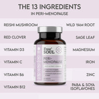 Perimenopause Vitamins for Women | 1 Month Supply | Single Serve Tablets Supplement for Women | Vegetarian | Gluten Free | Non GMO | Free Soul