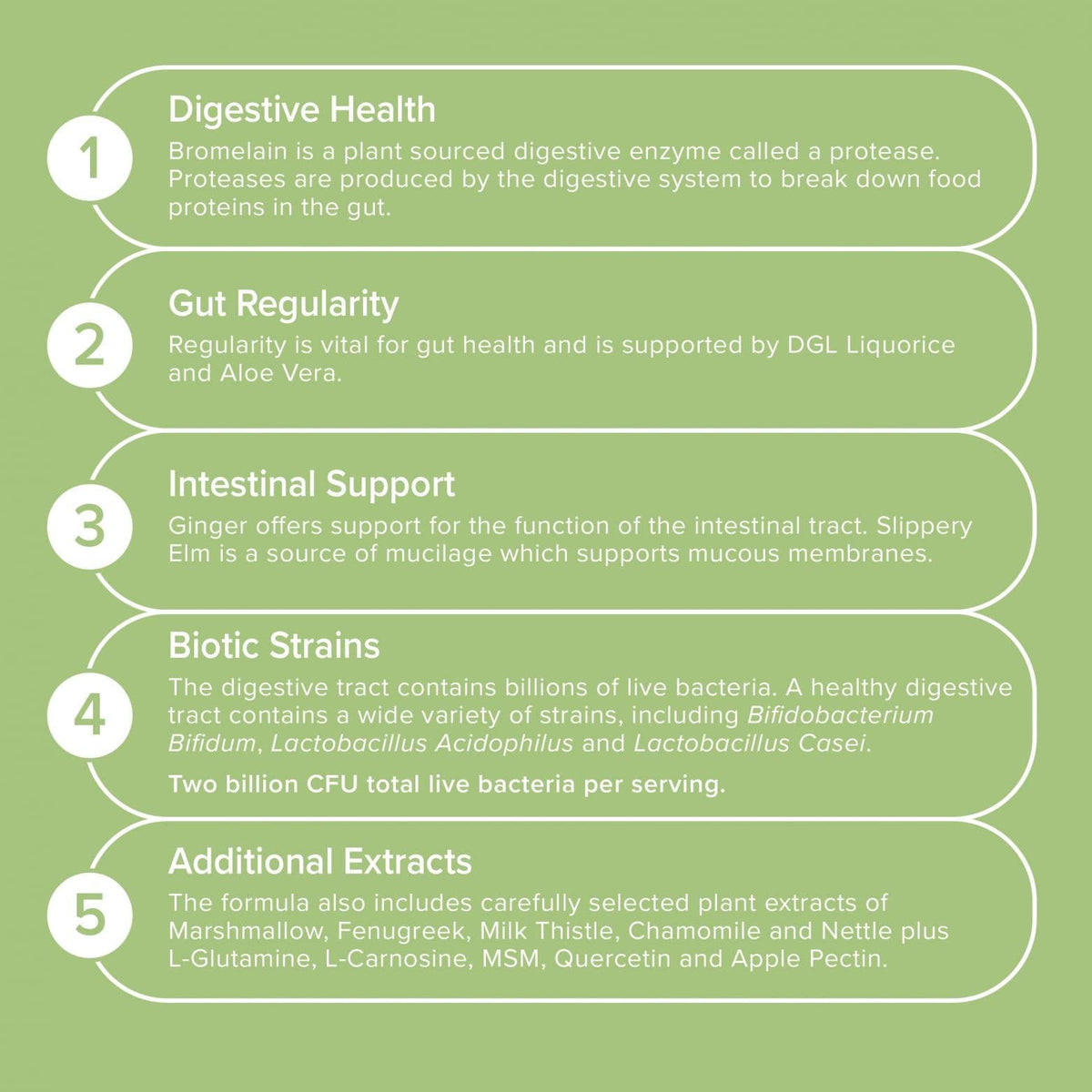 Positive Science People Gut Health - Digestive Enzymes, Probiotics, Prebiotics & Soothing Herbs