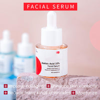 DMQ Azelaic Acid 10% Face Serum,Hyaluronic Acid Serum for Face,Remove Blackhead & Fade Acne,Collagen Serum for Face,Enhance Skin Elasticity,Skin Moisturizer,Intense Firming Anti Aging Serum for Women&Men