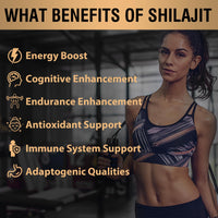 Shilajit Resin Gold Standard Shilajit - 600mg Himalayan Shilajit Blend with Ayurvedic Herbal Extracts, High Levels of Fulvic Acid, Supports Energy and Performance, 30 g (Pack of 2)