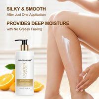 Neutriherbs Brightening Moisturiser BodyLotion, Dry Skin Body Moisturising Lotion-Glow & Hydrate Body Cream, Skin Lightening Cream Moisturiser for Men Women, Even Skin Tone Lotion-Licorice Root+Vit C