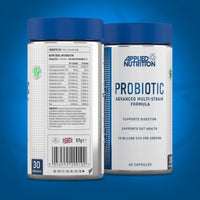 Applied Nutrition Probiotics - Probiotic Complex for Gut Health, Supports Digestion, 10 Billion CFU per Serving, Vegan Supplement (60 Capsules - 30 Servings)