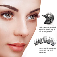 EONFAVE Magnetic Eyelashes Natural Look - Magnetic Lashes No Glue or Eyeliner Needed - Magnetic False Eyelashes with Applicator - Natural Look Reusable Magnetic Eyelashes - Easy to Wear and Remove