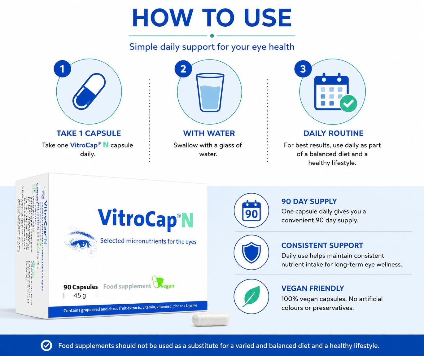 VITROCAP Vitrocap Capsules Pack of 90 Capsules